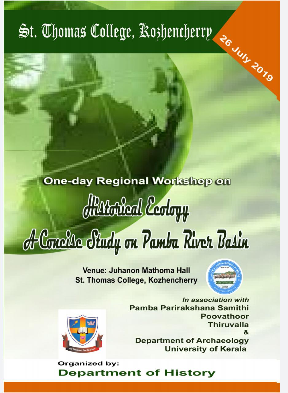Regional Workshop on Historical Ecology: A concise Study on Pamba River Basin, 