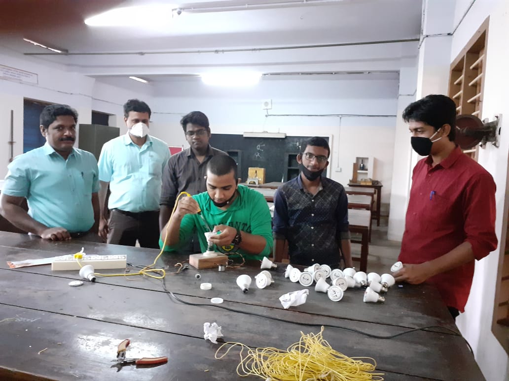 Assembling of LED Bulb